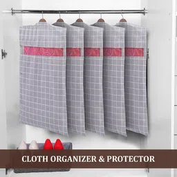 Kuber Industries Grey Set of 4 Regular Multi-Utility Organisers image 5