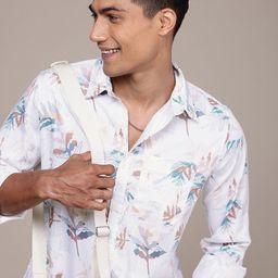 WROGN Floral Printed Opaque Casual Shirt-picture-4