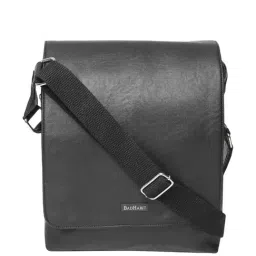 Bad Habit Black Solid Medium Laptop Cross Body Bag-image-18