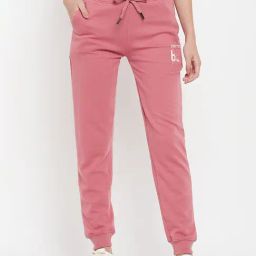 Cantabil Pink Mid Rise Joggers-image-64