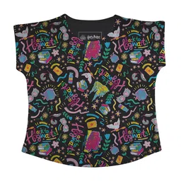 Harry Potter Black & Pink Printed Top-picture-58