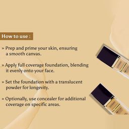 Inshine Originals HD Full Coverage Foundation- 50 ml image 5