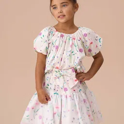 Angel & Rocket Floral Print Top-image-81