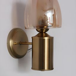 SHREE KALA HOME DECOR Brown Metal Contemporary Wall Lamp-image-44