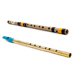 Radhe Flutes C Natural Bansuri Combo Pack of 2 - Beige-19