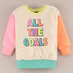 Vitamins Full Sleeves Sweatshirts Text Printed - Multicolour Beige-image-21