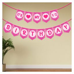 Zyozi 6 Month Birthday Banner Pink - Pack Of  1-picture-14