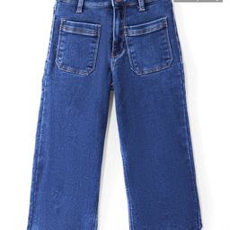 Pine Kids Full Length Washed Denim Jeans - Blue-image-72