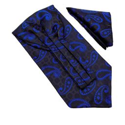 Voici Paisley Cravat Ascot Necktie & Pocket Square Combo-image-59