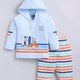 Nottie Planet Boys Printed T-shirt with Pyjamas-image-98