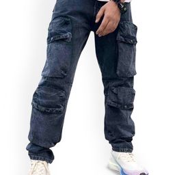 styzon Men Mid-Rise Low Distress Light Fade Jeans-image-41