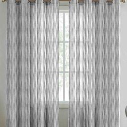 Aura Grey & White 2 Pieces Abstract Door Curtain-image-48
