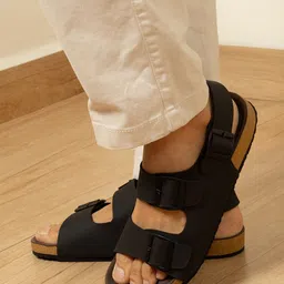 Big Fox Men PU Comfort Sandals With Buckle Details-image-29
