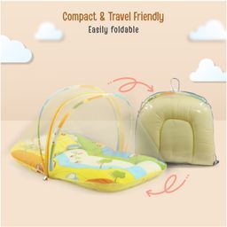 Luv Lap Baby Mattress With Mosquito Net - Multicolor image 5