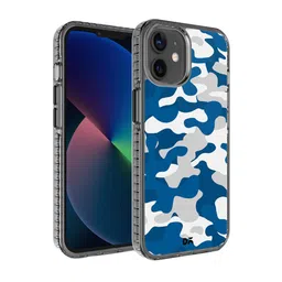 DailyObjects Blue & White Camouflage iPhone12 Stride 2.0 Case Cover-37