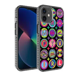 DailyObjects Black Printed iPhone 13 Back Case-65