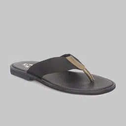 V8 by Ruosh Men Olive Green & Gold-Toned Leather Comfort Sandals-image-23