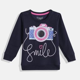 Eteenz Girls Conversational & Typography Printed Round-Neck Premium Cotton Sweatshirt-image-95