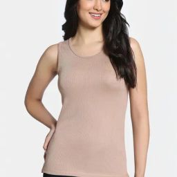 Zivame Beige Solid Camisole-image-93