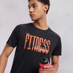 HRX by Hrithik Roshan Typography Printed Rapid-Dry Training T-shirt-picture-30
