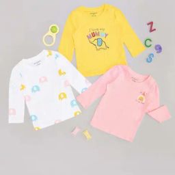 Pantaloons Baby Girls Multicolor Cotton Printed Full Sleeves T-Shirts-image-30