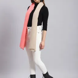 Monte Carlo Pink & Beige Color-Block Stole image 2