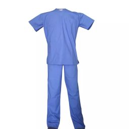 LOYAL NEEDS V Neck Short Sleeves Double Stitch Scrub Suit Customised Polycotton Fabric MSVCB XL Size For Male-image-98