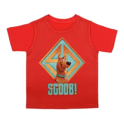 Scooby-Doo Boys Red & Brown Scooby-Doo Print Round Neck T-shirt-image-61