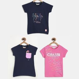TALES & STORIES Girls Pack Of 3 Printed T-shirts-picture-29