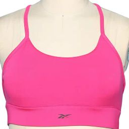 Reebok Pink Non Wired Padded WOR Sports Bra-image-35