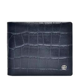 Eske Navy Casual Leather Bi-Fold Wallet for Men-picture-34