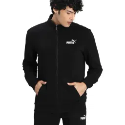 Puma Essentials Black Cotton Regular Fit Sports Jacket-picture-10