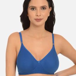 Mod & Shy Blue Non Wired Non Padded T-Shirt Bra-image-84