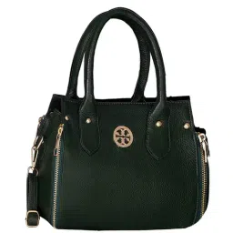 HiLEDER Green Solid Medium Satchel Handbag-picture-31