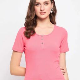 Madame Pink Regular Fit Top & Tees-image-51