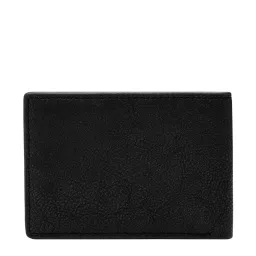 Fossil Steven Black Solid Bi-Fold Wallet for Men image 2