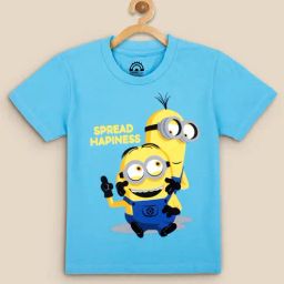 Kidsville Blue Printed T-Shirt-image-99