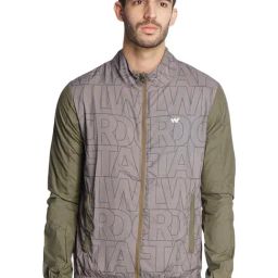 Wildcraft Olive Green Regular Fit Colour Block Jacket-46