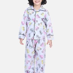 BownBee Boys Grey & Pink Printed Night suit-picture-30