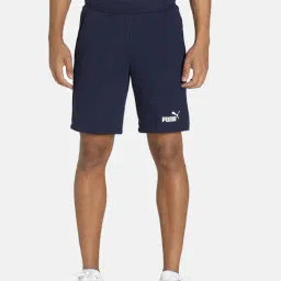 Puma Essentials ESS Navy Cotton Slim Fit Printed Shorts-picture-17