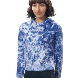 The Souled Store Blue Tie - Dye Hooded Sweatshirt-image-77