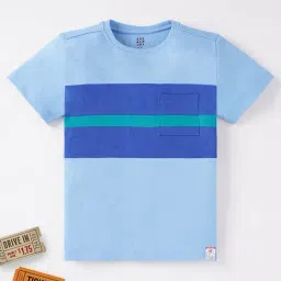 Ed-a-Mamma Boys Blue Color Block T-Shirt-picture-22