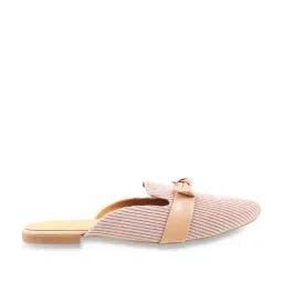 Mochi Women's Peach Mule Shoes-image-85