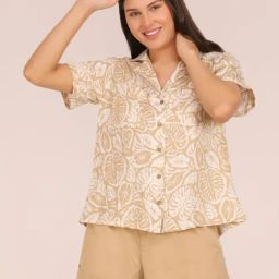 Ellem Beige Tanned & Tipsy Paradise Shirt-image-13