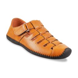 WALKWAY by Metro Men Tan Brown Shoe-Style Sandals-image-36