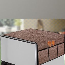 The Furnishing Tree Brown Plastic Refrigerator Cover-image-79