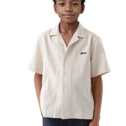 Rare Ones Boys Beige Cotton Graphic Printed Shirt-image-68