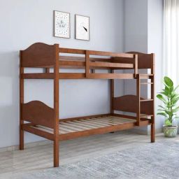 @home Kester Brown Engineered Wood Bunk Bed For Kids-image-5