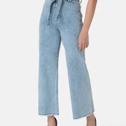 Kazo Wide Leg High Rise Denim With Belt-image-6