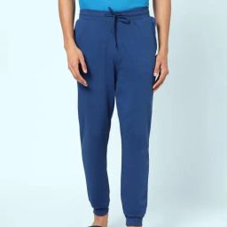 Ajile by Pantaloons Navy Cotton Slim Fit Nightwear Joggers-image-45